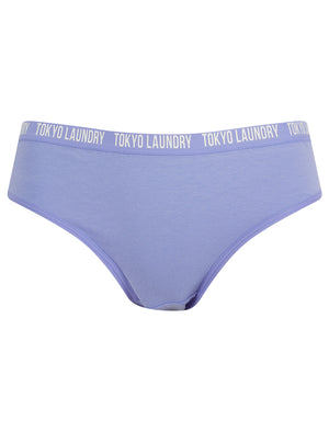 Flo (5 Pack) Cotton Assorted Briefs in Easter Egg Blue / Birch / Peacock Green / Cradle Pink / Navy Blazer - Tokyo Laundry