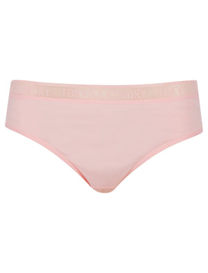 Elvie (5 Pack) Cotton Assorted Briefs with Mesh Waistband in Blue Mist / Navy Blazer / Rose Red / Icy Pink  - Tokyo Laundry