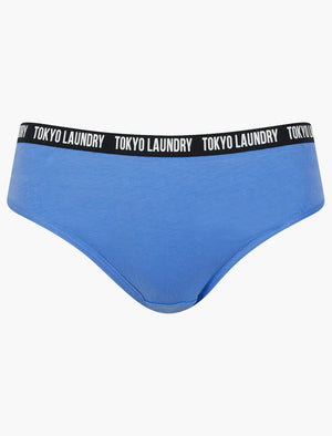 Zara 7 (5 Pack) Cotton Assorted Briefs in Pink Cosmos / Light Grey Marl / Blue Bonnet / Pool Blue - Tokyo Laundry