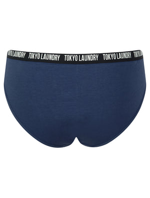 Zara 8 (5 Pack) Cotton Assorted Briefs in Parakeet Green / Birds Egg Green / Light Grey Marl / Gray Blue / Sugar Swizzle - Tokyo Laundry