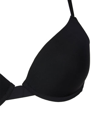 Zuri Full Cup Soft Padded (2 Pack) Bra in Moonlight Stone / Jet Black - Tokyo Laundry