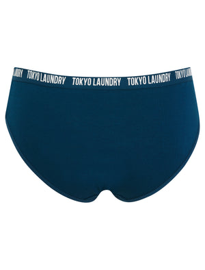 Zara 14 (5 Pack) Assorted Stretch Cotton Briefs in Magenta Purple / Lilac Sachet / Gibraltar Sea / Light Grey Marl / Snow White - Tokyo Laundry