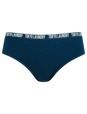 Zara 14 (5 Pack) Assorted Stretch Cotton Briefs in Magenta Purple / Lilac Sachet / Gibraltar Sea / Light Grey Marl / Snow White - Tokyo Laundry