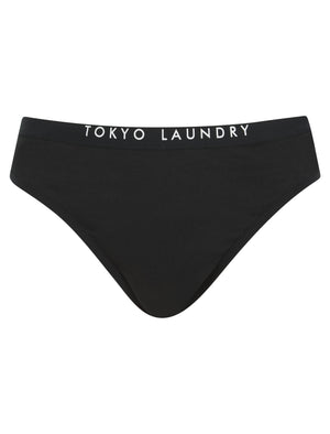 Oti (3 Pack) Assorted Stretch Cotton Briefs in Jet Black - Tokyo Laundry