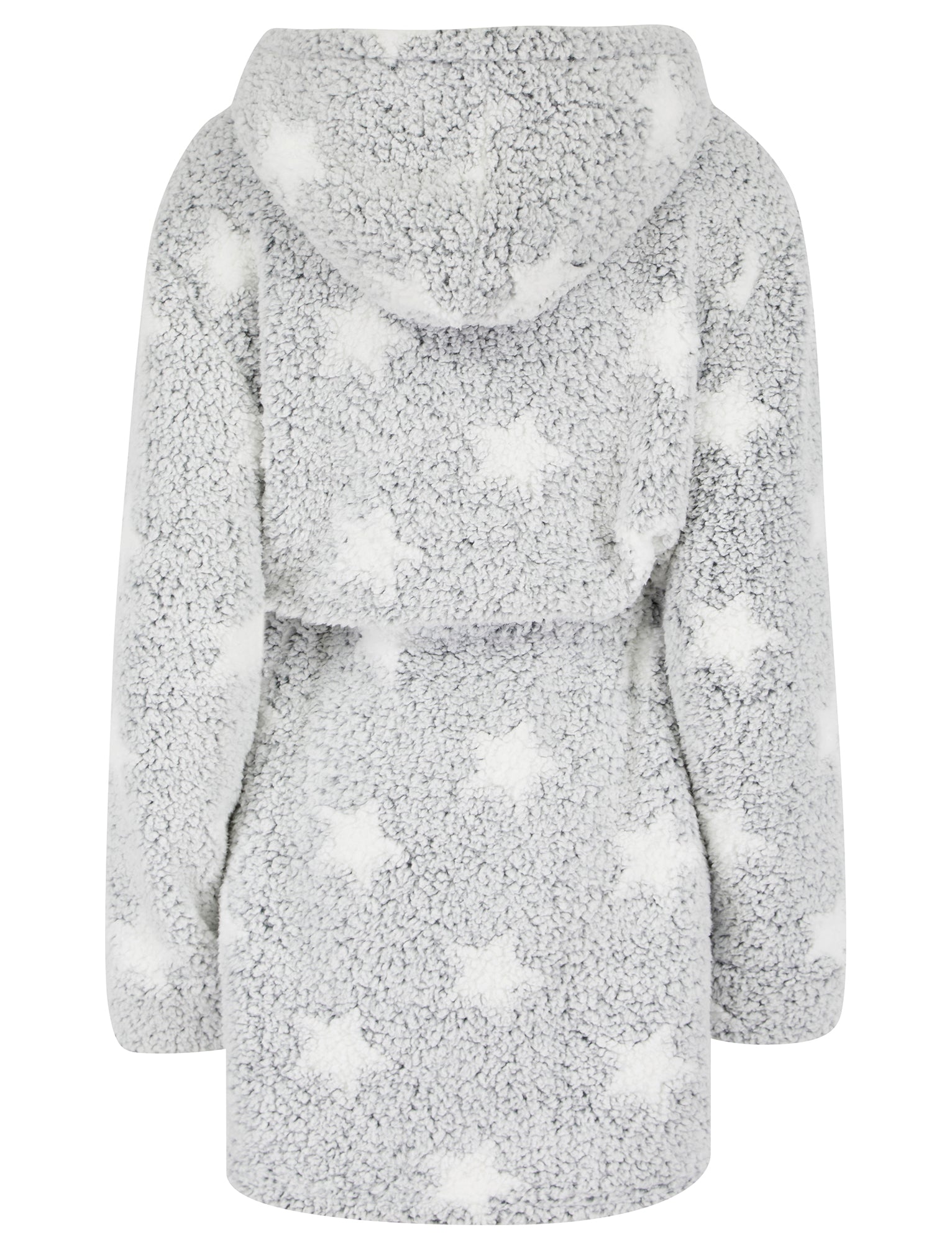 grey dressing gown with stars LTS Tall Grey Star Print Waffle Maxi Dressing Gown