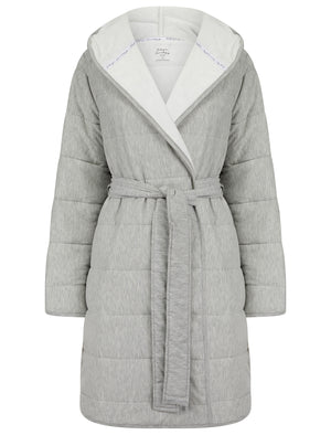 Women's Frankie Quilted Soft Fleece Tie Robe Dressing Gown with Hood i Tokyo Laundry Women's Frankie Quilted Soft Fleece Tie Robe Dressing Gown with Hood i Tokyo Laundry