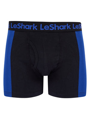 Dorset (2 Pack) Colour-Block Boxer Shorts Set in Port Royale / Sodalite Blue - Le Shark