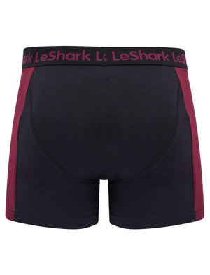 Dorset (2 Pack) Colour-Block Boxer Shorts Set in Port Royale / Sodalite Blue - Le Shark