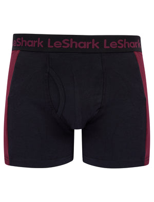 Dorset (2 Pack) Colour-Block Boxer Shorts Set in Port Royale / Sodalite Blue - Le Shark