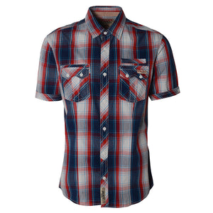 Mens Tokyo Laundry  short sleeve shirt in Red