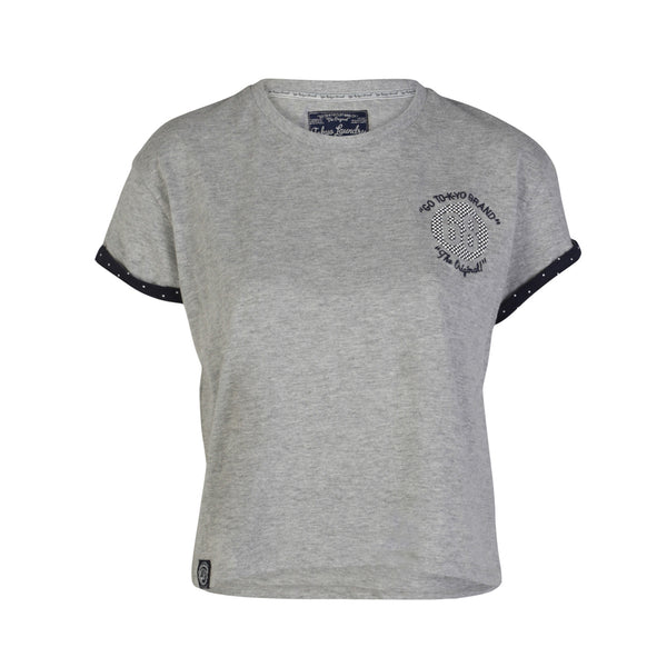Tokyo Laundry Joy grey Crew Neck T-Shirt