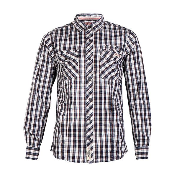 Tokyo Laundry Abingdon Brown Long Sleeved Shirt