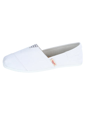 Tokyo Laundry Suwa White Canvas Espadrille