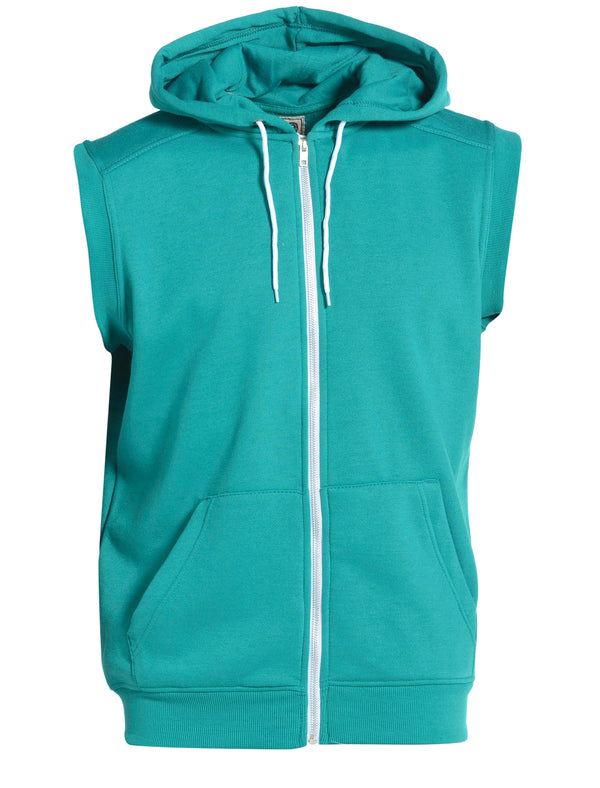 Peacock Green D-Code Bobby Sleeveless Hoodie