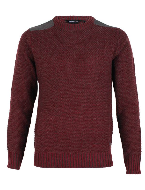 Dissident Gatton Crew Neck Sweater in Oxblood
