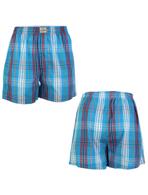 Tokyo Laundry Willowbrook Checkered Cotton Boxer Shorts
