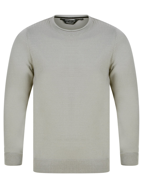 Colmenar Crew Neck Knitted Jumper in Ebony Grey - Kensington Eastside