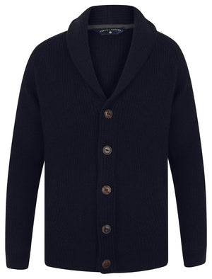 Totnes Soft Knit Shawl Neck Cardigan in Ink - Tokyo Laundry