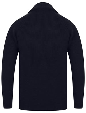 Totnes Soft Knit Shawl Neck Cardigan in Ink - Tokyo Laundry