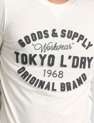 Williamson Applique Cotton T-Shirt In Marshmallow - Tokyo Laundry