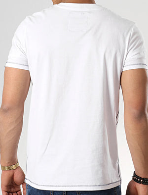 Rookie Crew Neck Cotton T-Shirt In Bright White - Tokyo Laundry