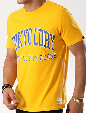 Rookie Crew Neck Cotton T-Shirt In Citrus Orange - Tokyo Laundry