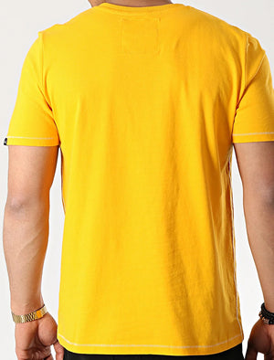 Rookie Crew Neck Cotton T-Shirt In Citrus Orange - Tokyo Laundry