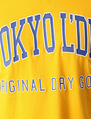 Rookie Crew Neck Cotton T-Shirt In Citrus Orange - Tokyo Laundry
