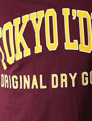 Rookie Crew Neck Cotton T-Shirt In Wine Tasting - Tokyo Laundry