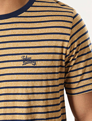 Pacora Grindle Stripe Cotton T-Shirt In Banana Cream - Tokyo Laundry