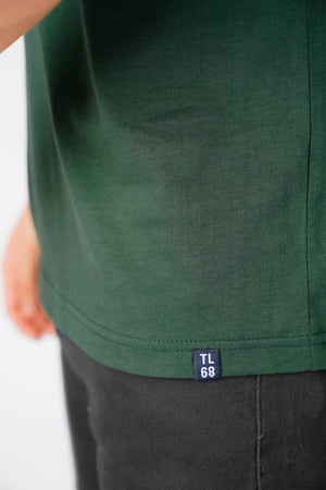 Etherow Motif Cotton Jersey T-Shirt In Jungle Green - Tokyo Laundry