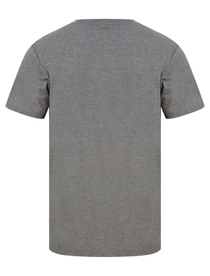Full Speed Motif Cotton Jersey T-Shirt in Mid Grey Marl - South Shore
