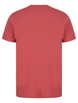 La Motor Co Motif Cotton Jersey T-Shirt in Garnet Rose - South Shore