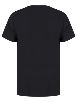 Iron Wheels Motif Cotton Jersey T-Shirt in Jet Black - South Shore