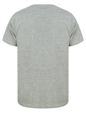 Fearless Motif Cotton Jersey T-Shirt in Light Grey Marl - South Shore