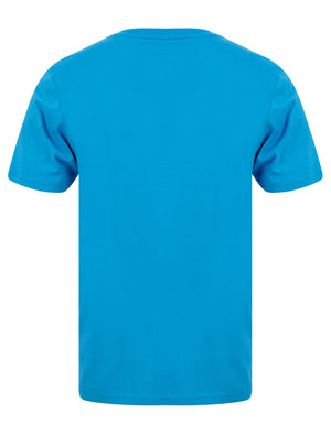 Cohutta Motif Cotton Jersey T-Shirt in Blithe Blue - Tokyo Laundry