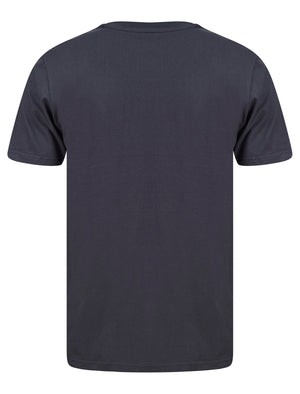 Cohutta Motif Cotton Jersey T-Shirt in Blue Nights - Tokyo Laundry