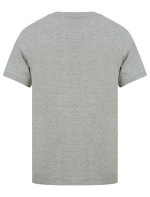 Calif Bike Motif Cotton Jersey T-Shirt in Light Grey Marl - South Shore