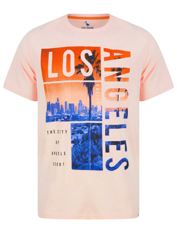 Cutout Motif Cotton Jersey T-Shirt in Chalk Pink - South Shore