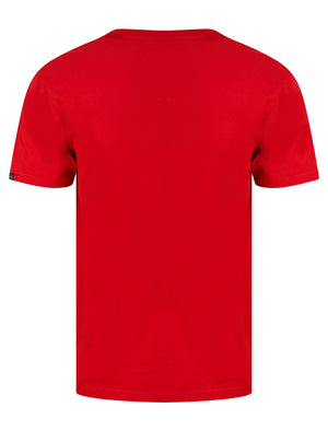 Ferndale Motif Cotton Jersey T-Shirt in Barados Cherry - Tokyo Laundry