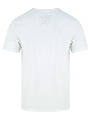 Folsom Motif Cotton Jersey T-Shirt in Optic White - Tokyo Laundry