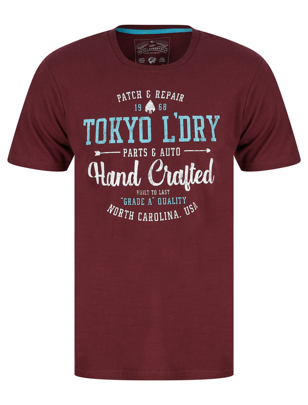 Folsom Motif Cotton Jersey T-Shirt in Port Royale - Tokyo Laundry