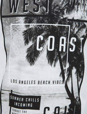 WC Cali Motif Cotton Jersey T-Shirt in Optic White - South Shore