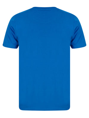 Kalida Motif Cotton Jersey T-Shirt in Jet Blue - Tokyo Laundry