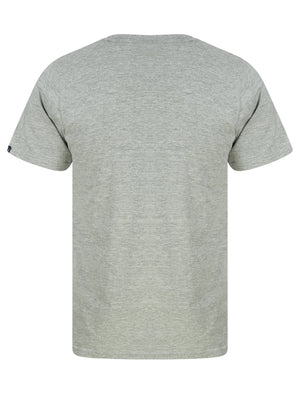 Kalida Motif Cotton Jersey T-Shirt in Light Grey Marl - Tokyo Laundry