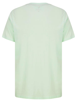 Beach Tour Motif Cotton Jersey T-Shirt in Hint of Mint - South Shore