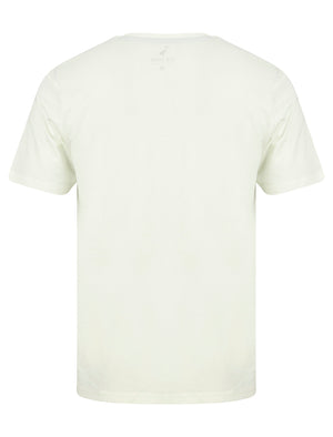 Beach Tour Motif Cotton Jersey T-Shirt in Snow White - South Shore