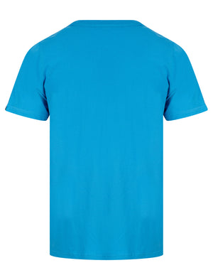 Rockwood Motif Cotton Jersey T-Shirt in Blithe Blue - Tokyo Laundry
