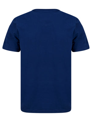 Sporting Goods Motif Cotton Jersey T-Shirt in Medieval Blue - Tokyo Laundry