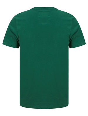 Sports Dept Applique Motif Cotton Jersey T-Shirt in Dark Green - Tokyo Laundry